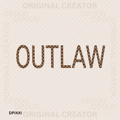 Checker “Outlaw” with a Barbed Wire Bow #27