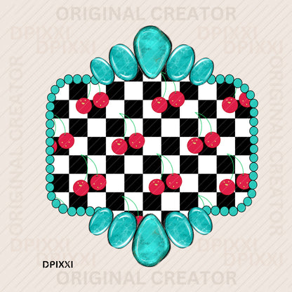 Turquoise Frame Digital Art Download #460