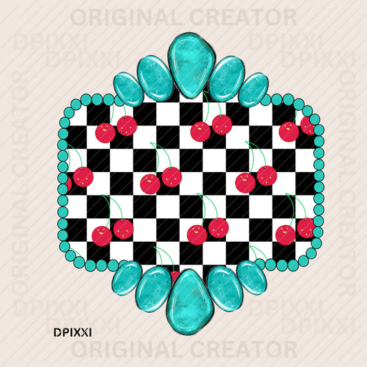 Turquoise Frame Digital Art Download #460
