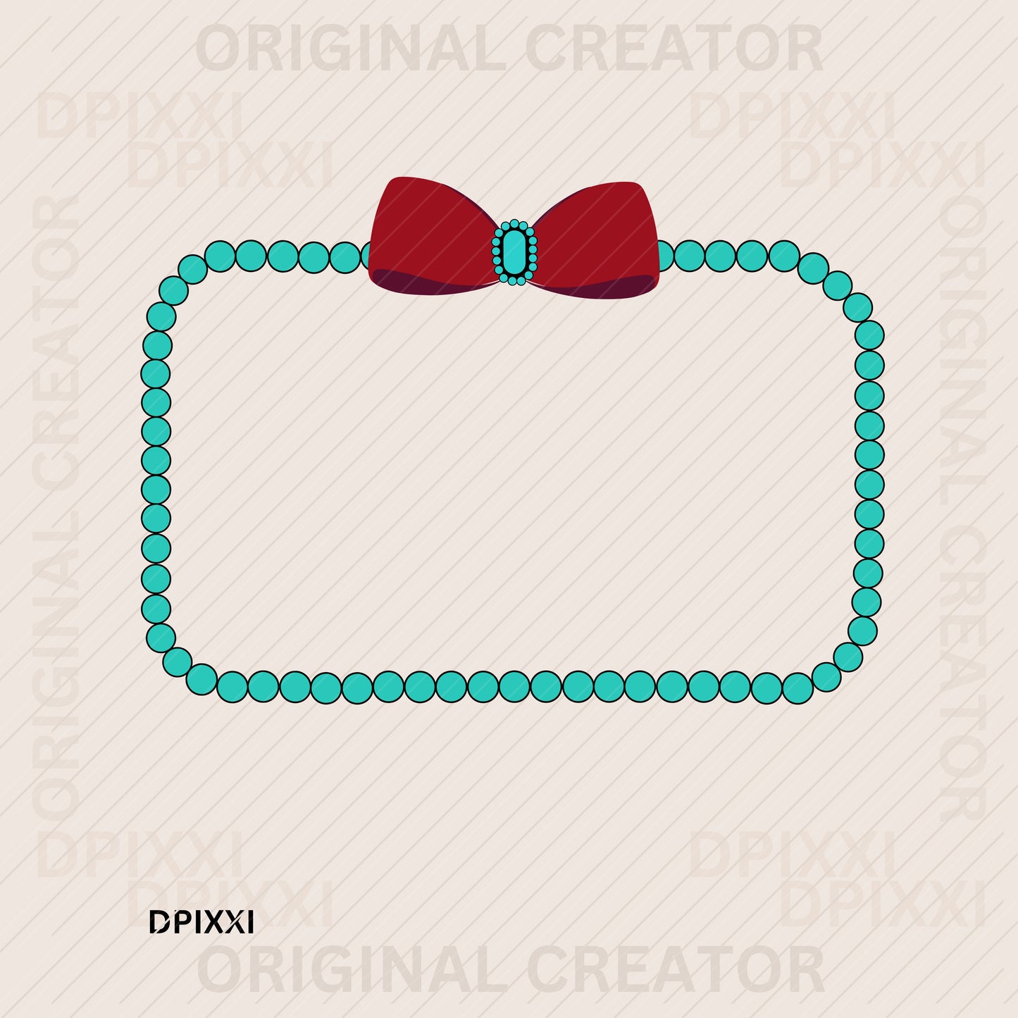 Turquoise Frame Digital Art Download #478
