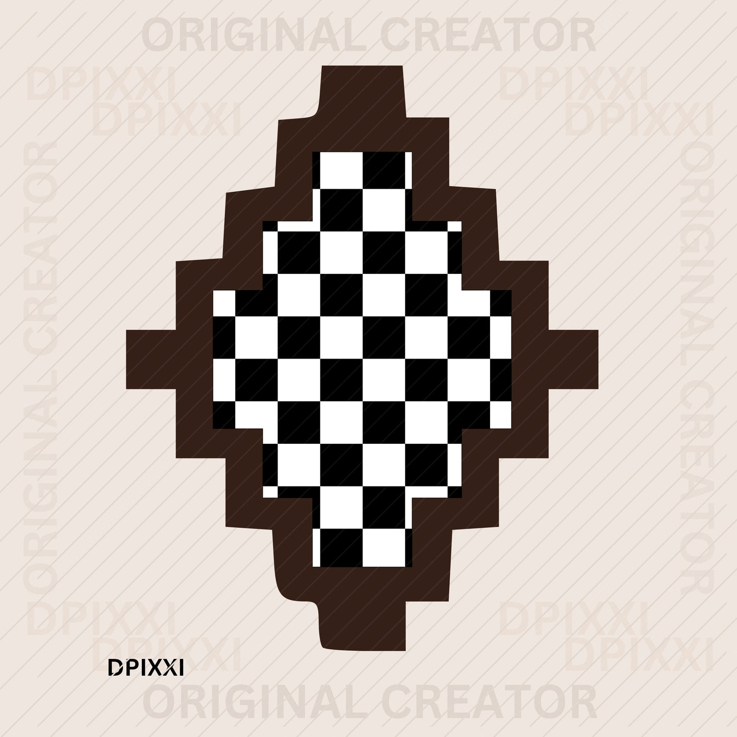 Aztec Checker Frame #481