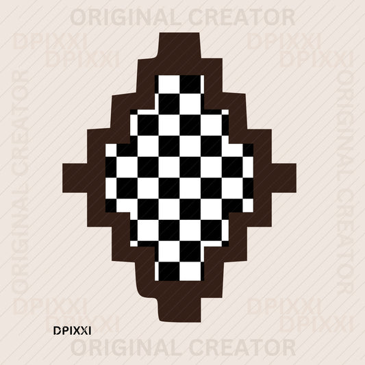 Aztec Checker Frame #481
