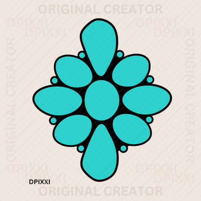 Turquoise Gemstone Digital Download #339