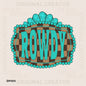 Rowdy Turquoise Checker Frame