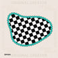 PNG, SVG Custom Unique Checker with Turquoise Borders