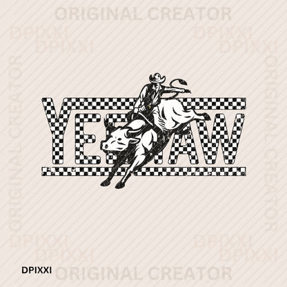 Yeehaw Western Cowboy Digital Art #88