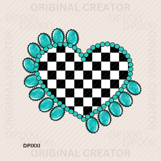 Turquoise Frame Digital Art Download #386