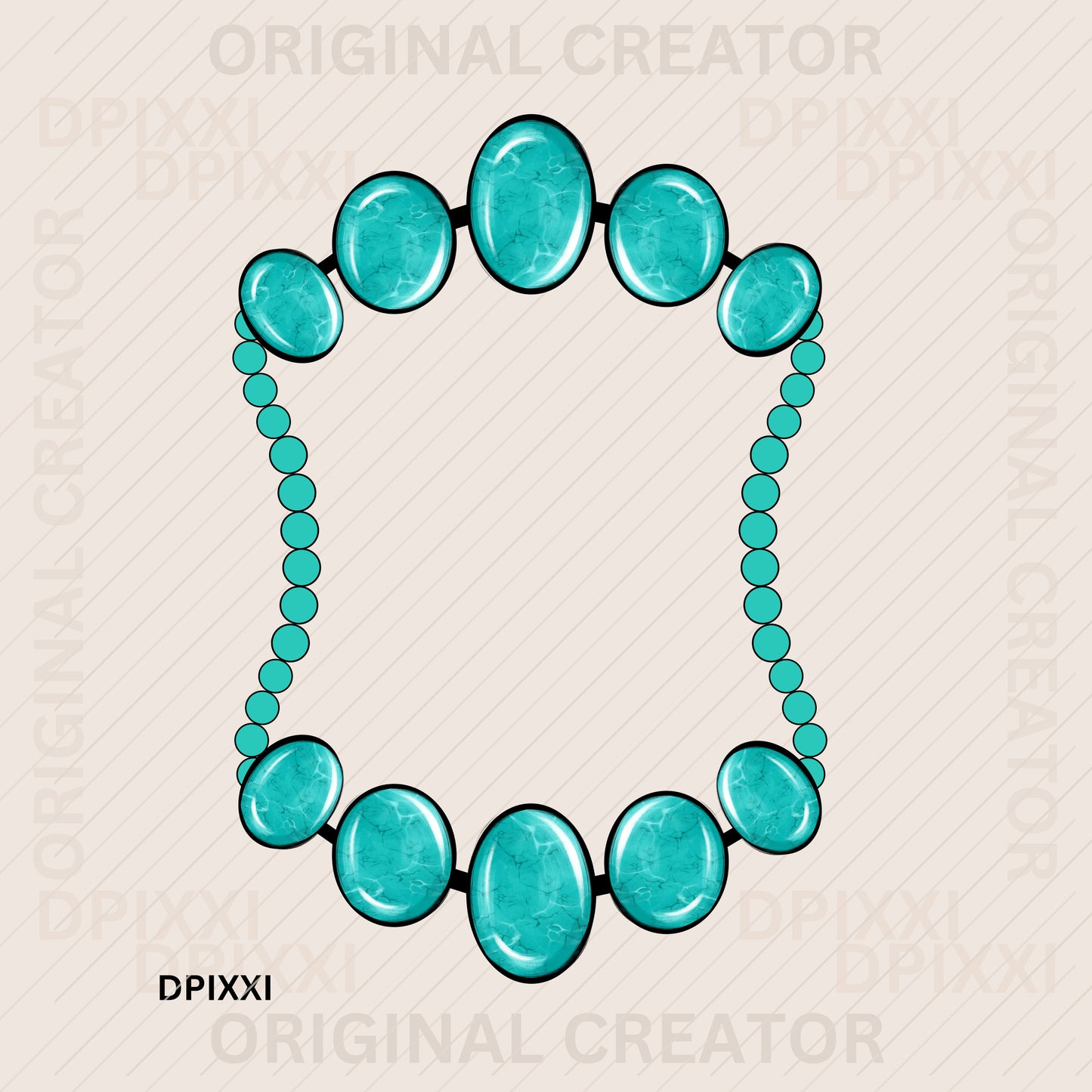 Turquoise Frame Digital Art Download #477