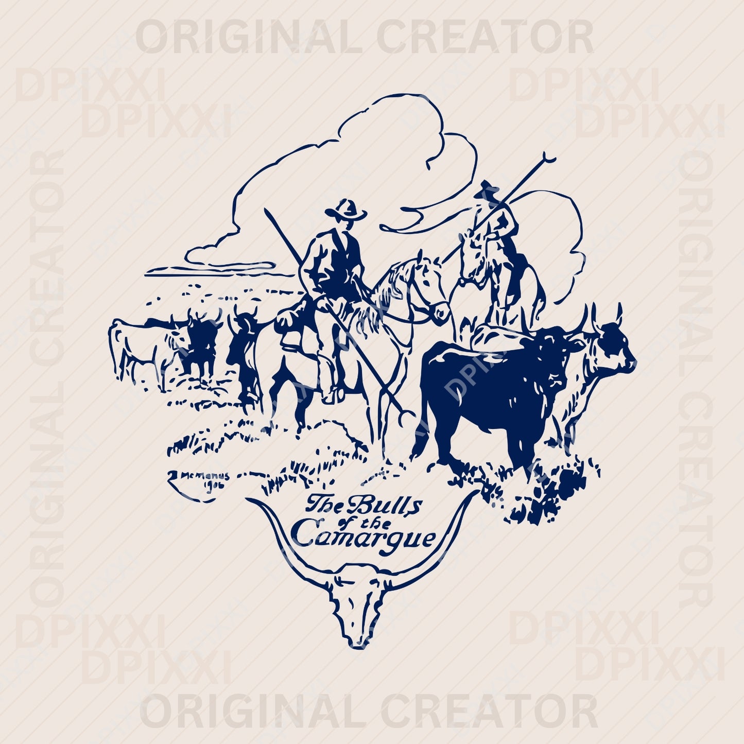 100 Editable Cowboy Line Art
