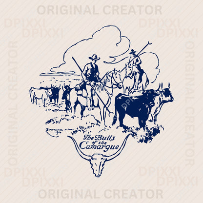 100 Editable Cowboy Line Art