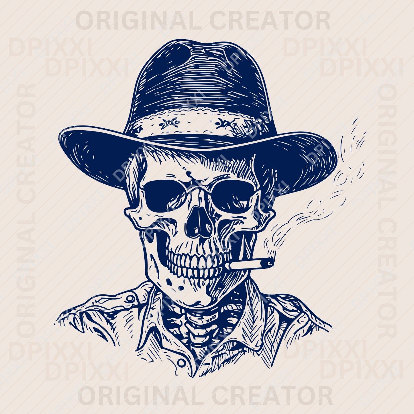 100 Editable Cowboy Line Art