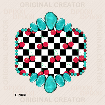 Turquoise Frame Digital Art Download #460