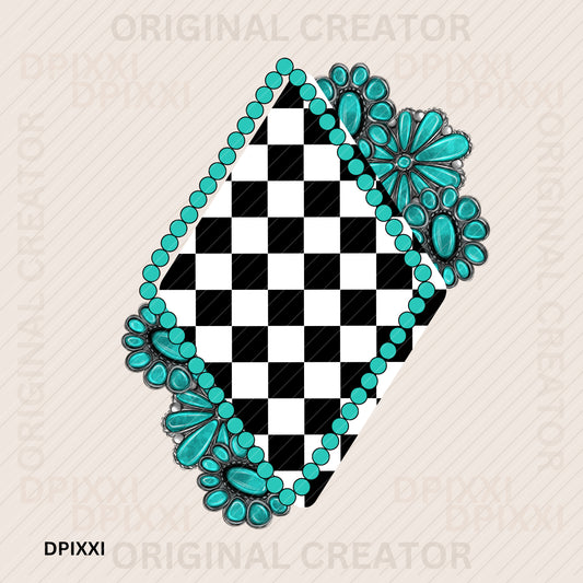 Checker Pattern DIY Printable Frame #99