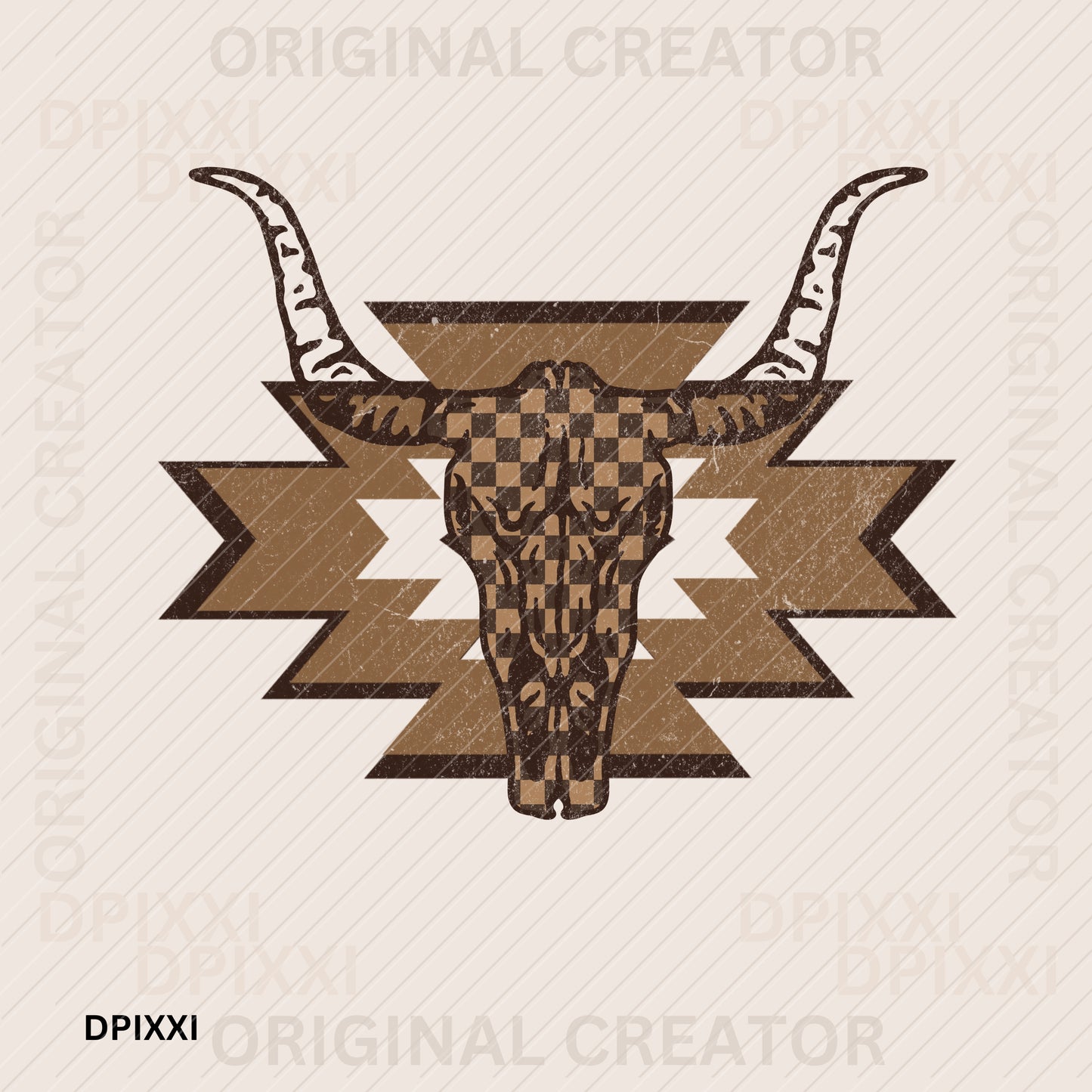 Aztec Checker Bull