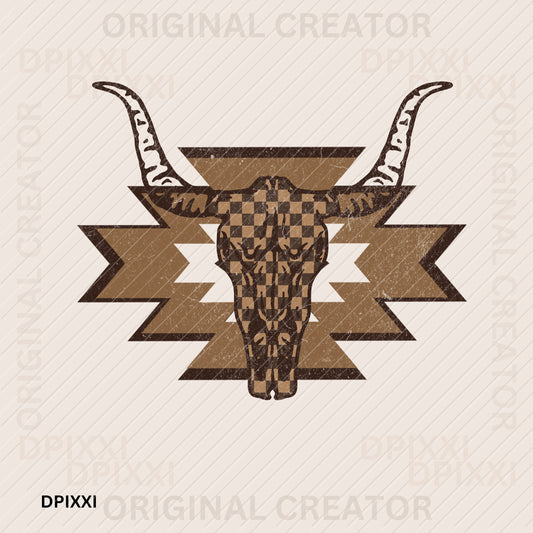 Aztec Checker Bull
