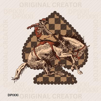 Spade Cowboy Digital Art #171