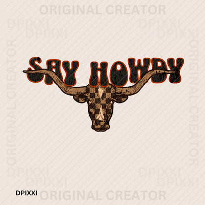 Say Howdy Bull Cow #217