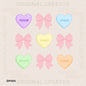 Checker Pink Bow Western Candies
