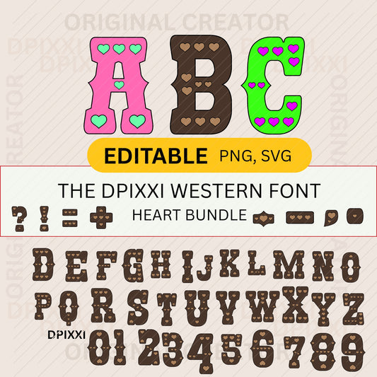 Western Font Bundle Digital Download #439