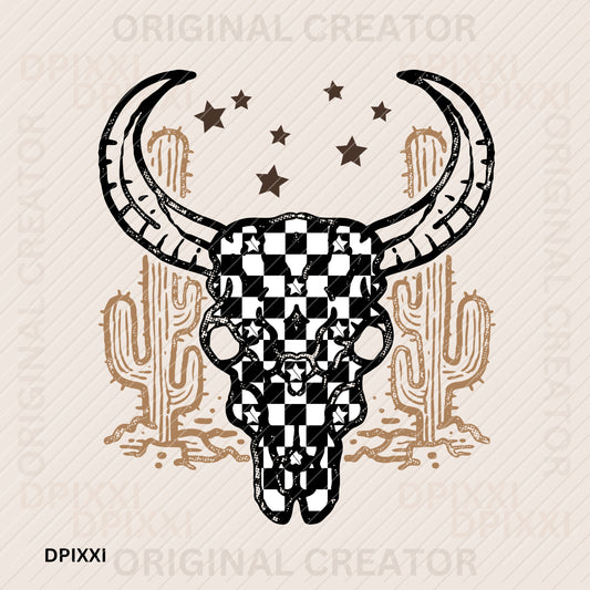 Bull Skull Western Digital Download #70