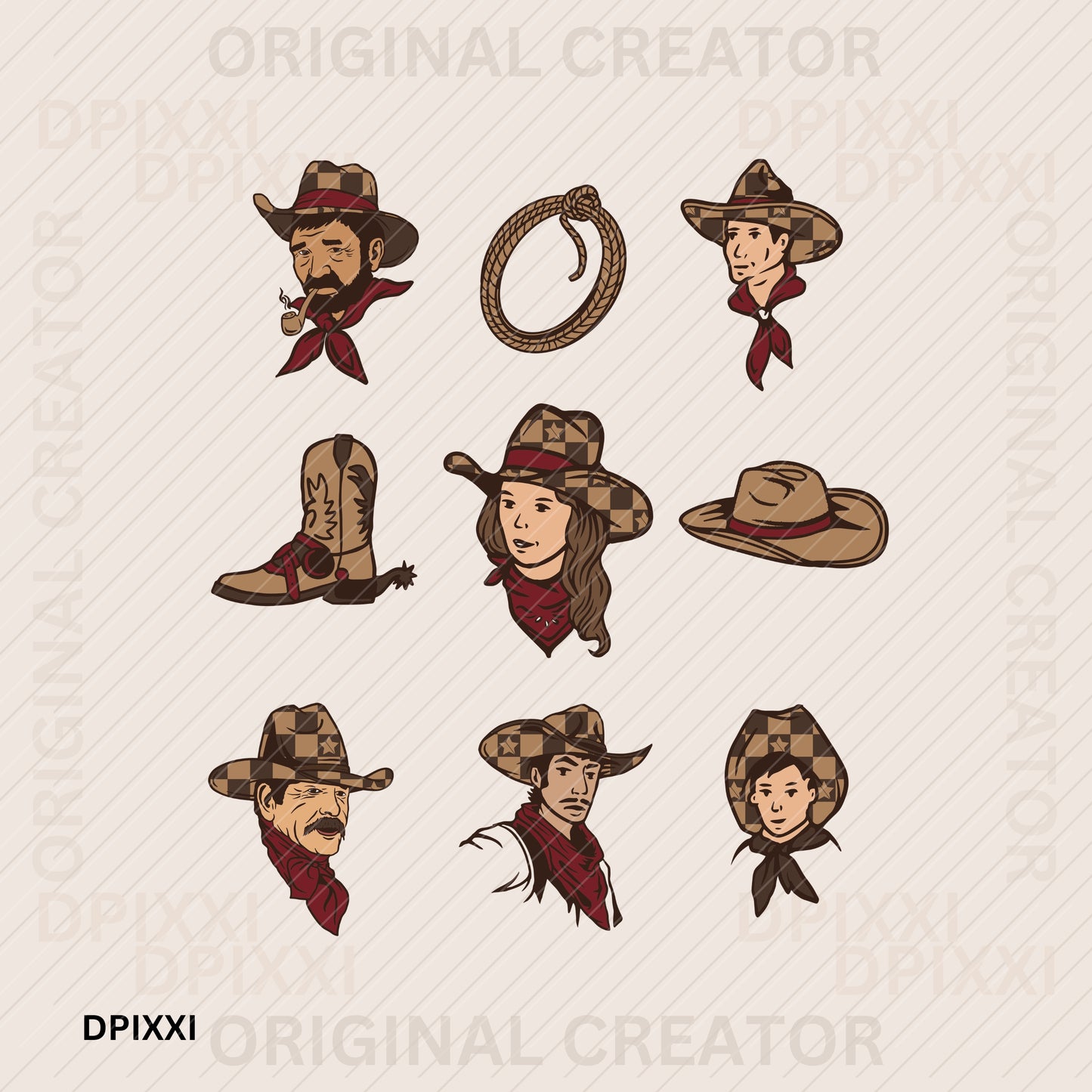 Rustic Cowboy Cowgirl Wall Art #58