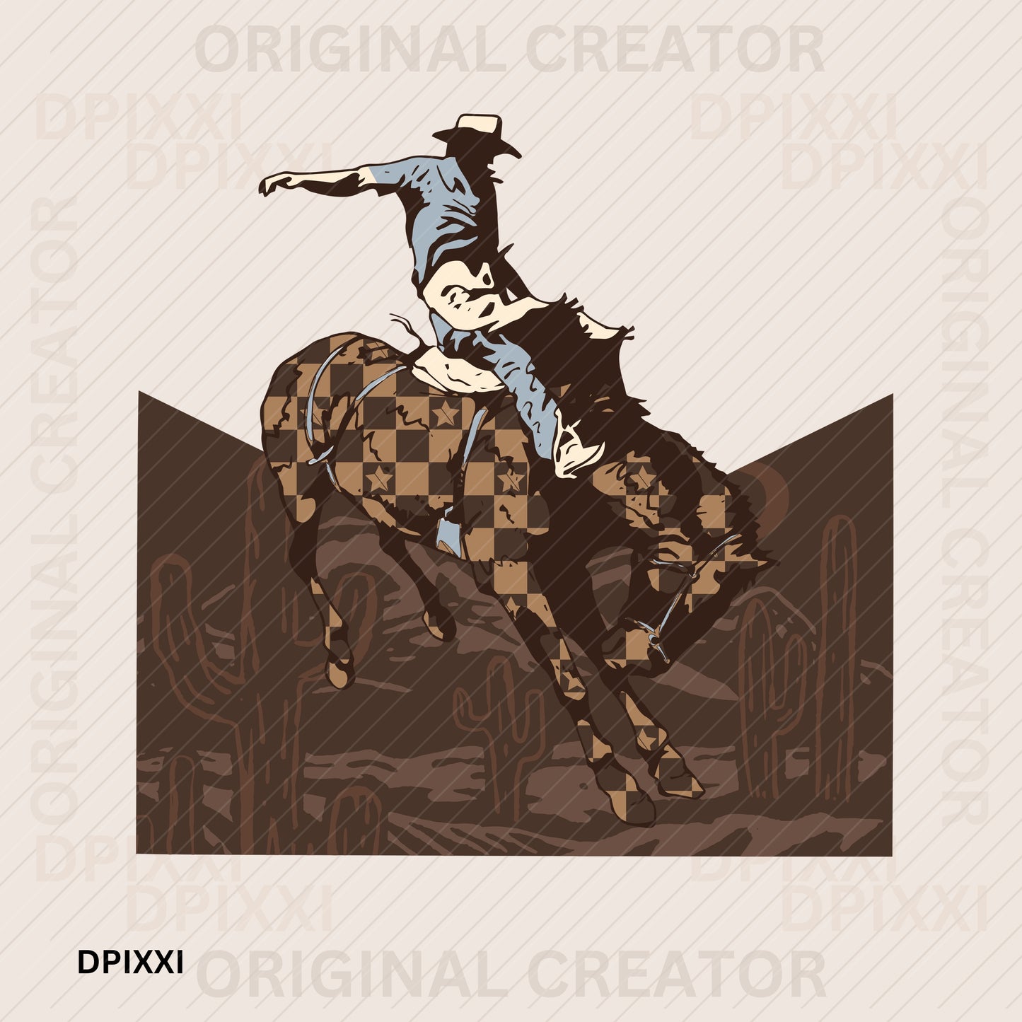 Desert Cowboy Digital Art #164