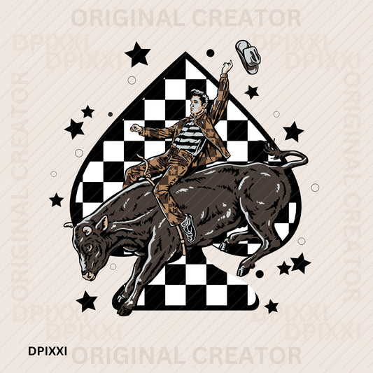 Superstar Elvis Presley Cowboy Spade #192