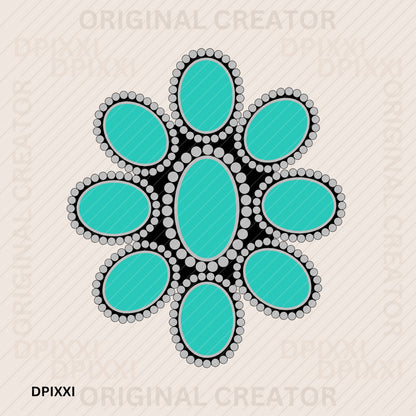 Turquoise Gemstone Digital Download #333