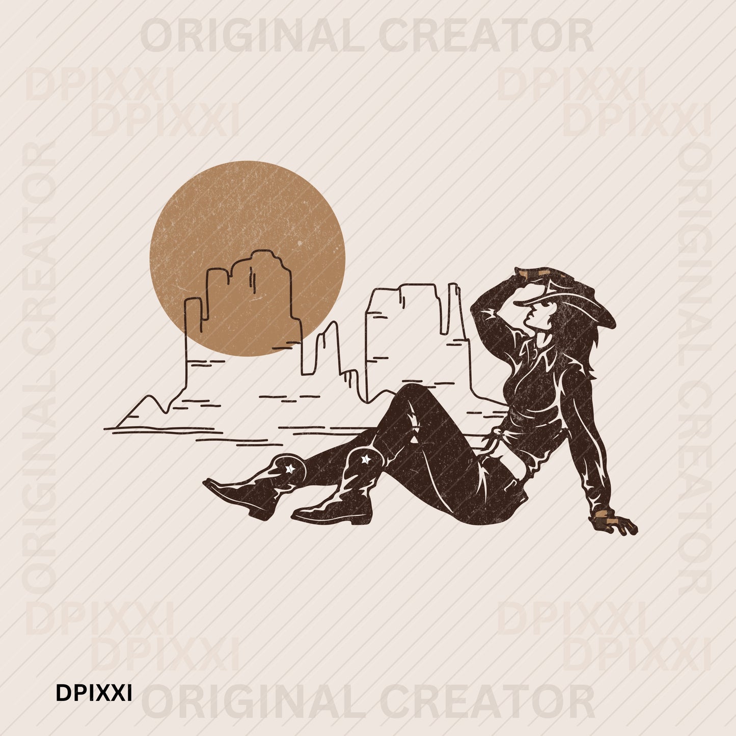 Desert Cowgirl Wall Art #60
