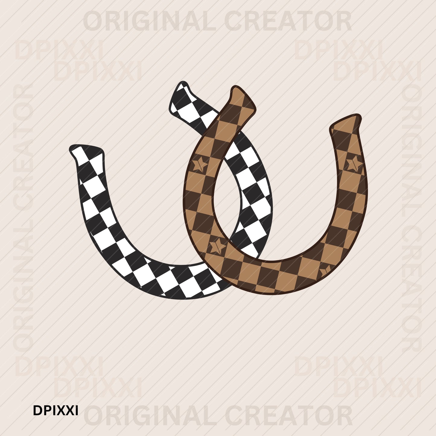 Twin Checker Horseshoe