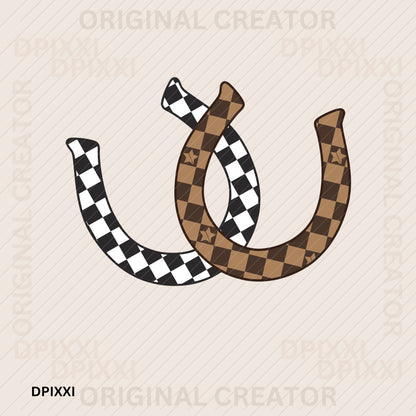 Twin Checker Horseshoe