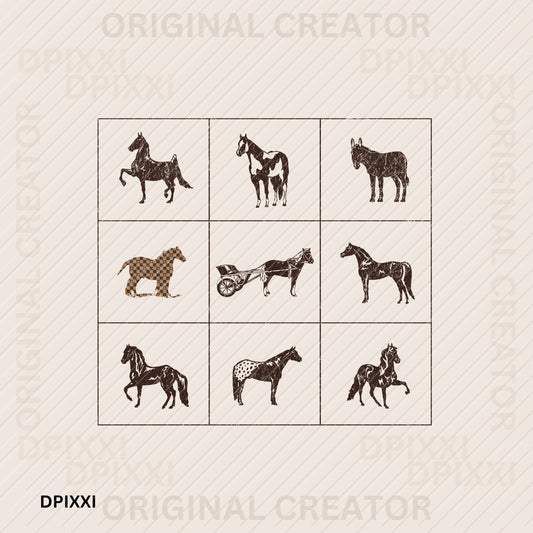 Wild West Horse Digital Wall Art #80