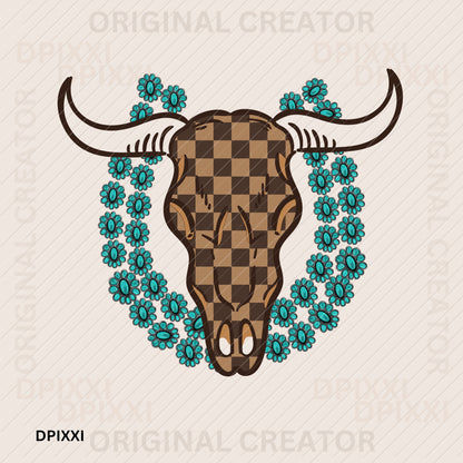 Turquoise Bull Digital Art #243
