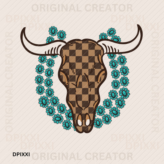 Turquoise Bull Digital Art #243